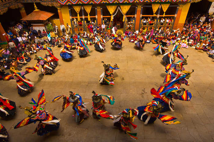 colorful Tshechu festivals